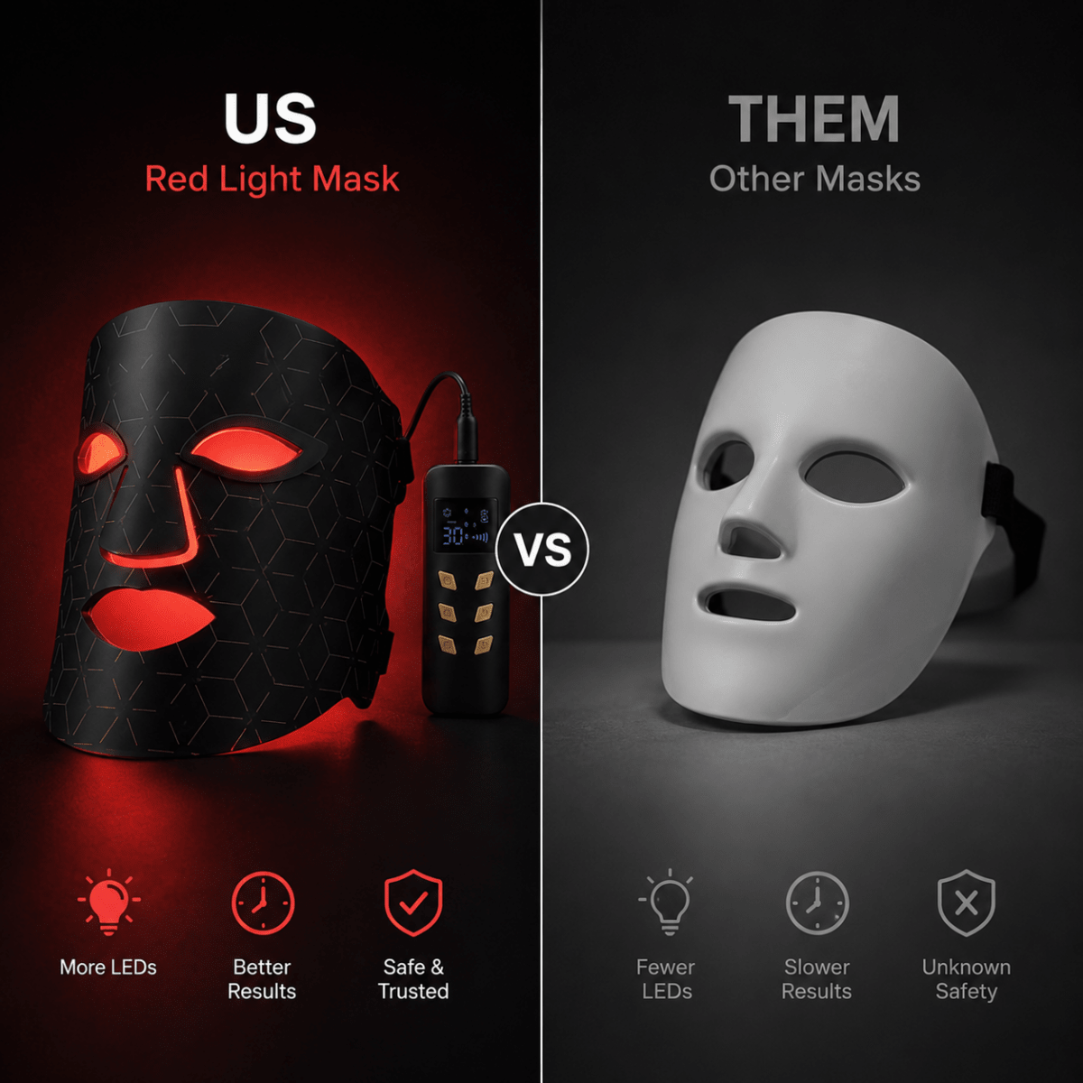 InfraRed Light Therapy Face Mask - Novoplus