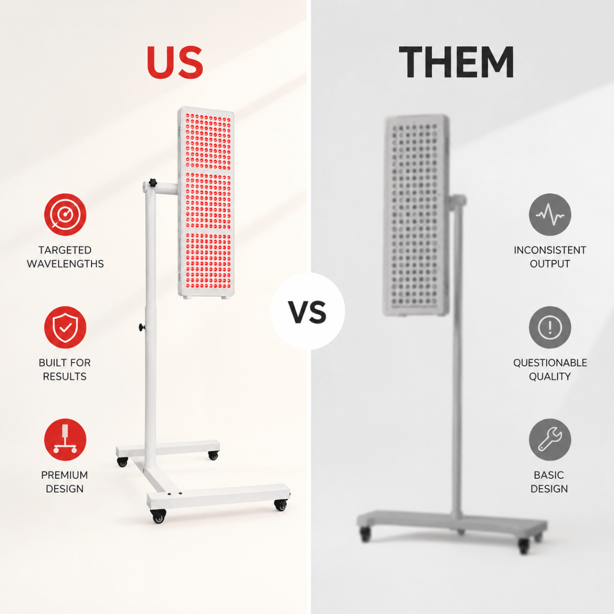 InfraRed Light Therapy Panel + Stand - Novoplus
